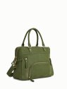 Nat & Nin MACY - CUIR DE VACHETTE - VERT O sac porté main et bandoulière macy sacs-a-mains