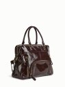 Nat & Nin MACY - CUIR DE VACHETTE - ÉBÈNE  sac porté main et bandoulière macy sacs-a-mains