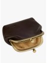 Nat & Nin BIBI - CUIR DE VACHETTE - EBENE porte monnaie bourse fermoir bibi nat&nin porte-monnaie-femme