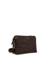 Nat & Nin NAEL - CUIR DE VACHETTE - EBENE sac à main bandoulière double zip naël nat&nin sacs-a-mains