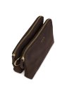 Nat & Nin NAEL - CUIR DE VACHETTE - EBENE sac à main bandoulière double zip naël nat&nin sacs-a-mains