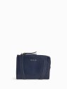 Nat & Nin ROZA - CUIR DE VACHETTE - BLEU C portefeuille femme zip et cartes roza nat&nin porte-monnaie-femme