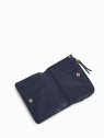 Nat & Nin ROZA - CUIR DE VACHETTE - BLEU C portefeuille femme zip et cartes roza nat&nin porte-monnaie-femme