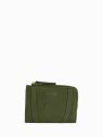 Nat & Nin ROZA - CUIR DE VACHETTE - VERT O portefeuille femme zip et cartes roza nat&nin porte-monnaie-femme