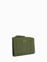 Nat & Nin ROZA - CUIR DE VACHETTE - VERT O portefeuille femme zip et cartes roza nat&nin porte-monnaie-femme