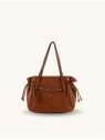 MIA &  JOY MJ2622 - POLYURÉTHANE - CAMEL sac shopping froncé a4 mia&joy vera sac-a-main-shopping-toile-ou-cuir