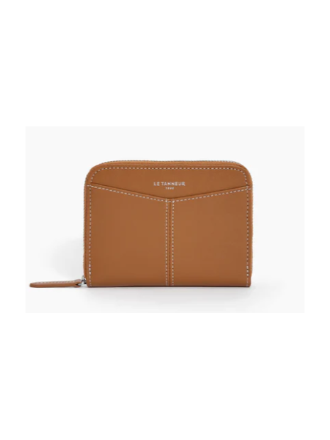 Le Tanneur TOTT3110 - CUIR DE VACHETTE PLEI charlotte-porte monnaie zip m porte-monnaie-femme