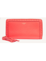 Lancel A10111 - CUIR DE VACHETTE - ROUG Premier Flirt de Lancel - Portefeuille long zippé pmpb-femme