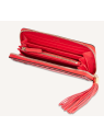 Lancel A10111 - CUIR DE VACHETTE - ROUG Premier Flirt de Lancel - Portefeuille long zippé pmpb-femme