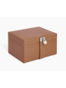 Le Tanneur TBJ7323 - CUIR DE VACHETTE - NAT grand coffret bijoux miroir coffret-bijoux