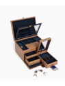 Le Tanneur TBJ7323 - CUIR DE VACHETTE - NAT grand coffret bijoux miroir coffret-bijoux