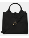 Longchamp 10273HGC - CUIR DE VEAU - NOIR sac à main s le roseau sleek sacs-a-mains