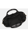 Longchamp 10273HGC - CUIR DE VEAU - NOIR sac à main s le roseau sleek sacs-a-mains
