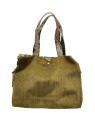 Mila Louise MAENA VFR1 - POLYESTER - OCRE tote bag porté travers sac-a-main-shopping-toile-ou-cuir