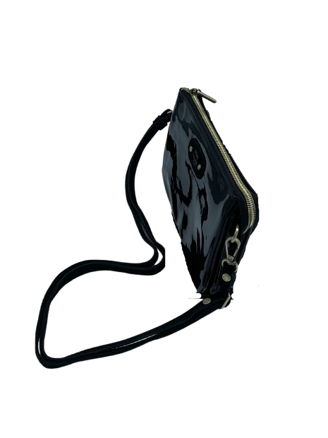 Mila Louise MIRA SH - POLYURÉTHANE - NOIR sac trotteur mira sh petit format sacs-a-mains