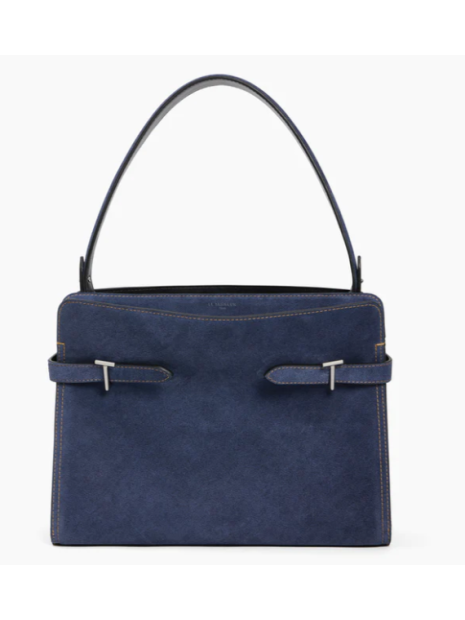 Le Tanneur TEMI1671 - CUIR DE VEAU - PRUSSI sac porté épaule le tanneur emilie sacs-a-mains