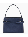 Le Tanneur TEMI1671 - CUIR DE VEAU - PRUSSI sac porté épaule le tanneur emilie sacs-a-mains