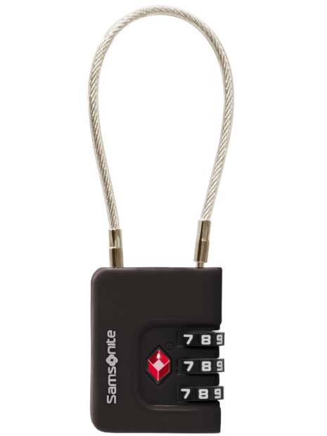 Samsonite 155576 - METAL - NOIR cadenas a code tsa accueil