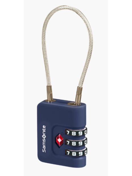 Samsonite 155576 - METAL - BLEU cadenas a code tsa accueil
