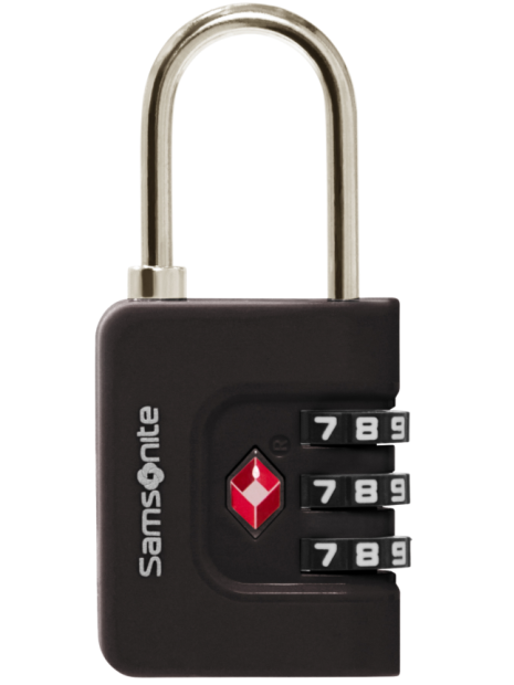 Samsonite 155577 - METAL - NOIR cadenas a code tsa accueil