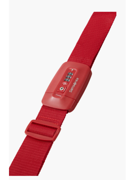 Samsonite 155591 - POLYESTER - ROUGE sangle de sécurité pour valise accessoires-de-voyage