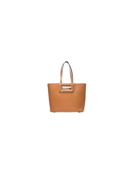 Lancel A13361 - CUIR DE VACHETTE - CAME sac cabas m lancel angele sac-a-main-shopping-toile-ou-cuir