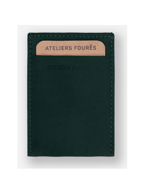 Les Ateliers Foures B01X - CUIR DE VACHETTE - CEDRE fourés-baroudeuse-porte cartes plat rfid pcartes-credit