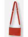 Les Ateliers Foures B109 - CUIR DE VACHETTE - ORANGE sac trotteur plat bandoulière phèdre sacs-a-mains