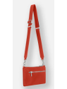 Les Ateliers Foures B109 - CUIR DE VACHETTE - ORANGE sac trotteur plat bandoulière phèdre sacs-a-mains