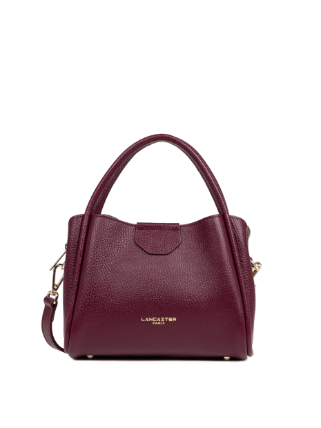 Lancaster 470-83 - CUIR DE VACHETTE - BORD sac porté main lancaster ida double taille s sacs-a-mains