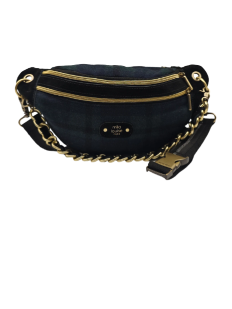 Mila Louise PETRA CL1 - POLYESTER/CUIR - NOI sac banane petra cl taille moyenne sacs-a-mains
