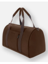 Les Ateliers Foures 9910 - CUIR DE VACHETTE - COGNAC sac de voyage polochon 24heures argos baroudeur sacs-de-voyage