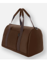 Les Ateliers Foures 9910 - CUIR DE VACHETTE - COGNAC sac de voyage polochon 24heures argos baroudeur sacs-de-voyage