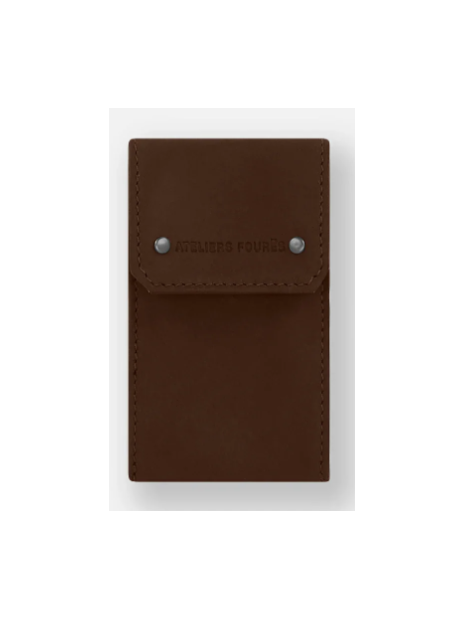 Les Ateliers Foures 9131 - CUIR DE VACHETTE - COGNAC étui clefs cuir les ateliers fourès baroudeur etui-cles