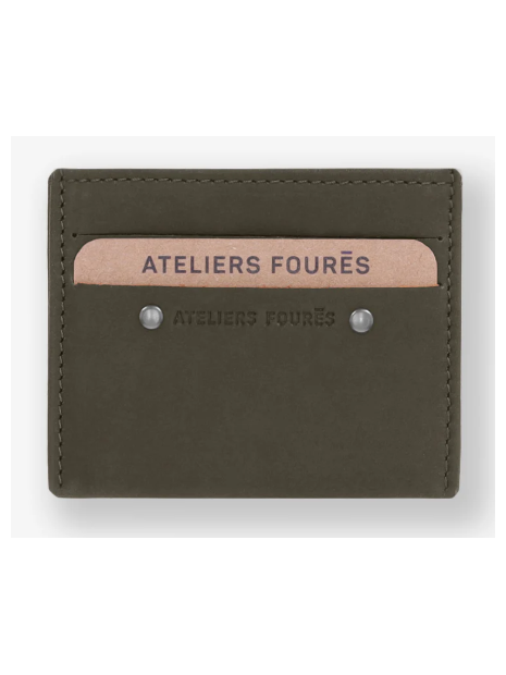 Les Ateliers Foures 930X - CUIR DE VACHETTE - BRONZE porte cartes rfid les ateliers fourès baroudeur pcartes-credit