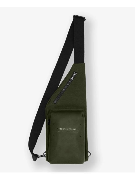 Les Ateliers Foures R325 - CUIR DE VACHETTE - KAKI sac homme les ateliers fourès aristote banane sacoche-homme