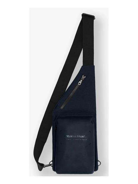 Les Ateliers Foures R325 - CUIR DE VACHETTE - NUIT sac homme les ateliers fourès aristote banane sacoche-homme
