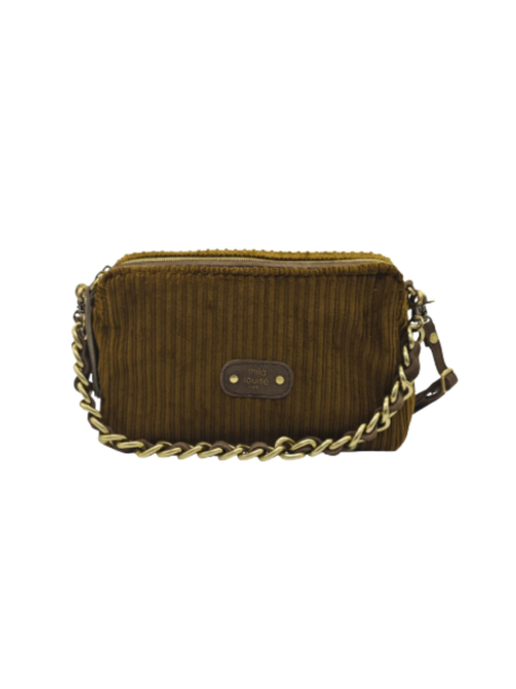 Mila Louise TROTTY VFR1 - POLYESTER - KAKI F mini sac zip sacs-a-mains