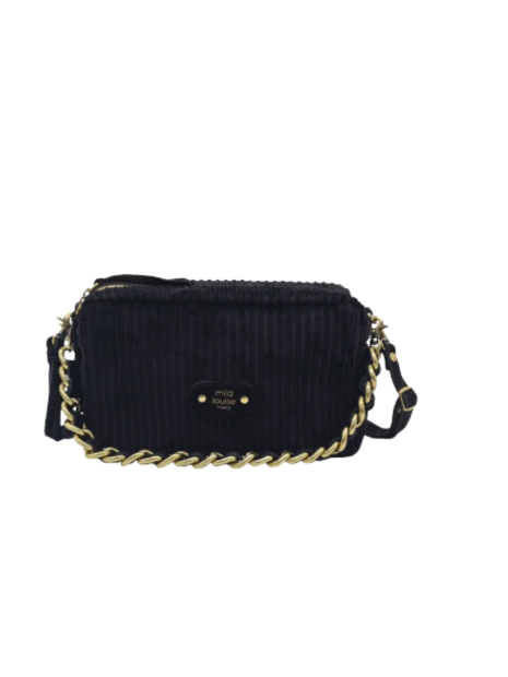 Mila Louise TROTTY VFR1 - POLYESTER - NOIR mini sac zip sacs-a-mains