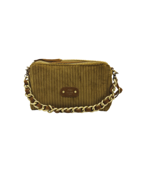 Mila Louise TROTTY VFR1 - POLYESTER - OCRE mini sac zip sacs-a-mains