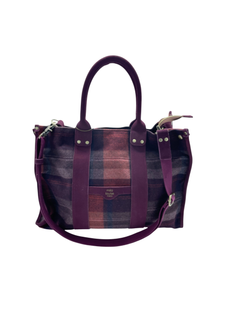 Mila Louise PRUDENCE CL1 - POLYESTER/CUIR -  sac cabas gm bandouliière prudence cl1 sacs-a-mains