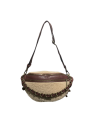 Mila Louise PETRA T. - CUIR DE VACHETTE - OC banane shearling sacs-a-mains