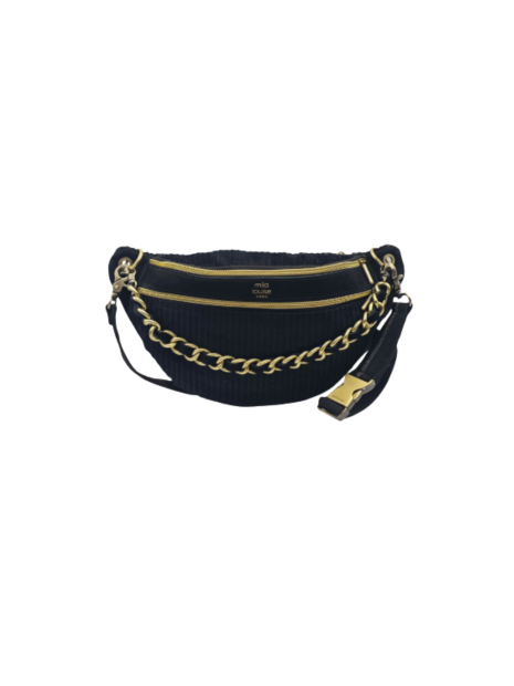 Mila Louise PETRA M VFR1 - POLYESTER - NOIR banane porté travers sacs-a-mains
