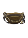 Mila Louise PETRA M VFR1 - POLYESTER - KAKI  banane porté travers sacs-a-mains