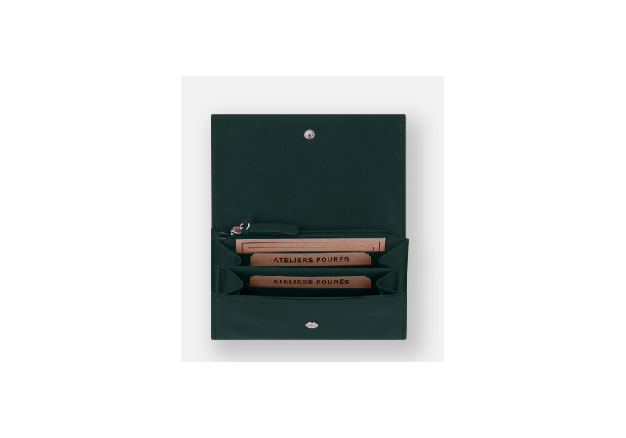 Les Ateliers Foures B55. - CUIR DE VACHETTE - CEDRE les ateliers fourès- baroudeuse- porte monnaie Porte-monnaie Femme