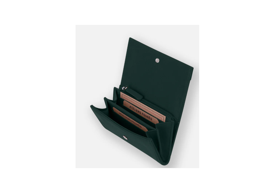 Les Ateliers Foures B55. - CUIR DE VACHETTE - CEDRE les ateliers fourès- baroudeuse- porte monnaie Porte-monnaie Femme