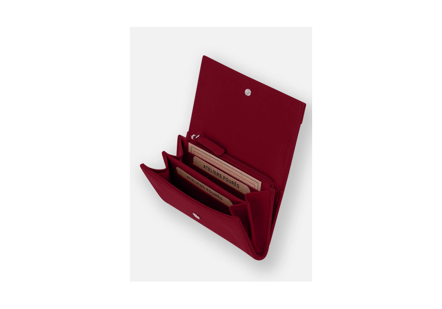 Les Ateliers Foures B55. - CUIR DE VACHETTE - AMOUR les ateliers fourès- baroudeuse- porte monnaie Porte-monnaie Femme