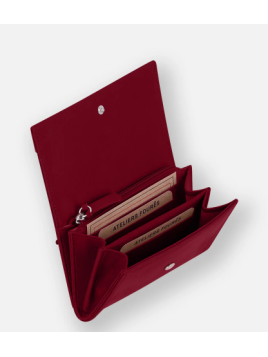 Les Ateliers Foures B55. - CUIR DE VACHETTE - AMOUR les ateliers fourès- baroudeuse- porte monnaie Porte-monnaie Femme