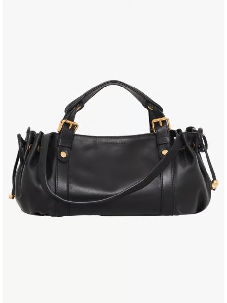 Gerard Darel 12H/410 - CUIR DE VACHETTE - NOI sac porté travers le 12h gérard darel sacs-a-mains