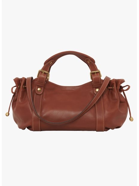 Gerard Darel 12H/410 - CUIR DE VACHETTE - TAN sac porté travers le 12h gérard darel sacs-a-mains